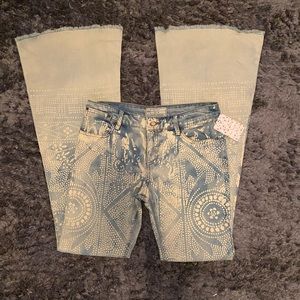 Free People Bell Bottom Jeans size 28 NWT